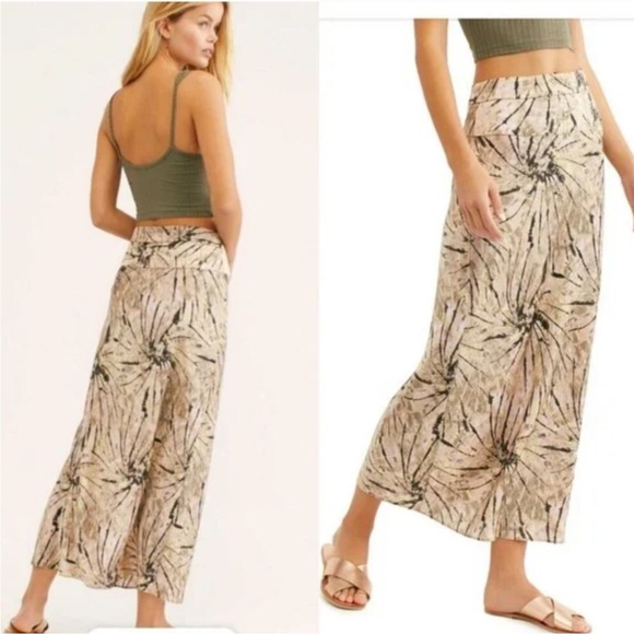 Free People Dresses & Skirts - FREE PEOPLE ‘normani’ bias tie-dye satin midi skirt NWOT